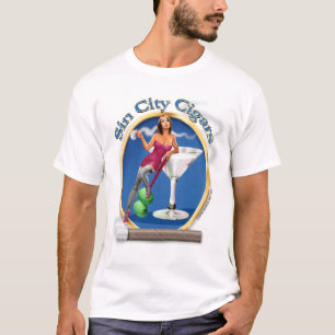 Vår logotyp för arvsyndstadsMartini flicka T Shirt