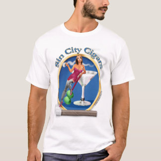 Vår logotyp för arvsyndstadsMartini flicka T Shirt