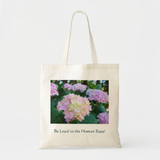 Var lojal mot mänskligheten! Totebag Hydrangeor Tygkasse