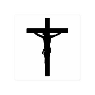 Vår Lord Jesus Kristus på kor/crucifixen Stämpel