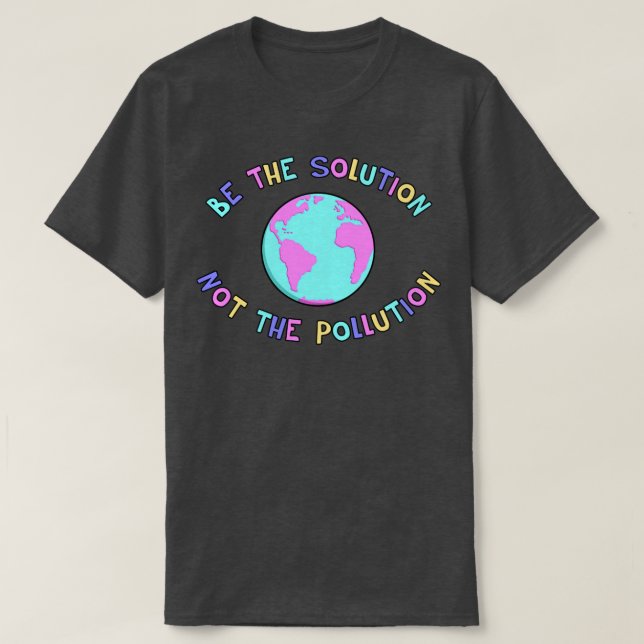 Var lösningen på klimatförändringarna? t shirt (Design framsida)