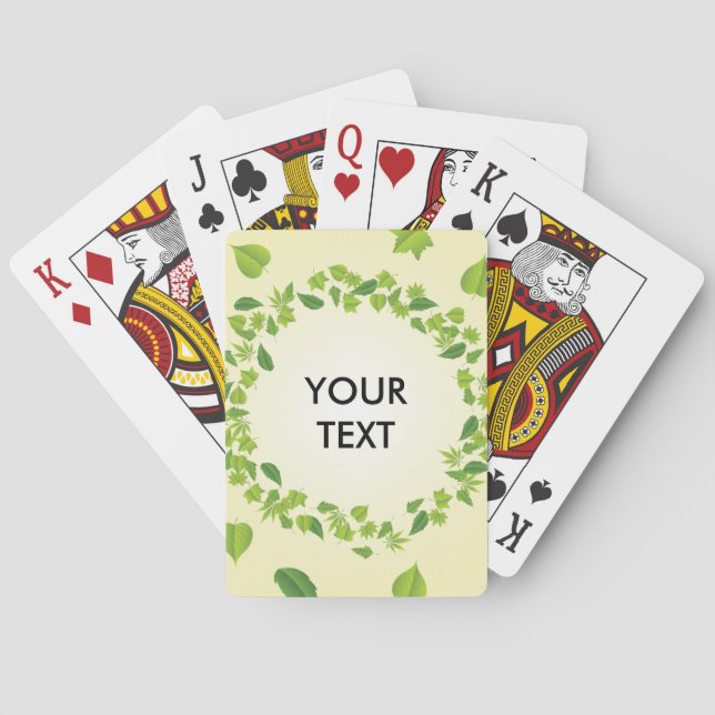 Vår löv casinokort (Baksidan)