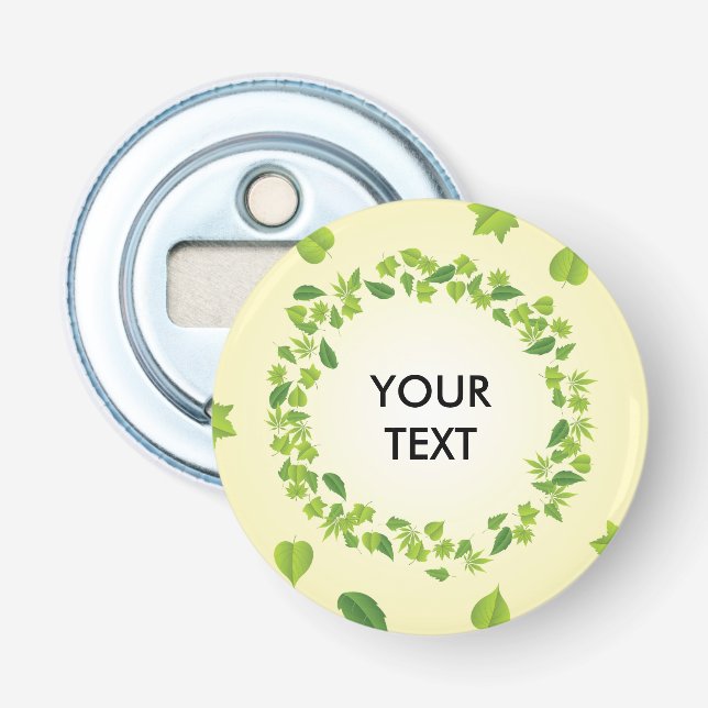 Vår löv flasköppnare (Framsidan)