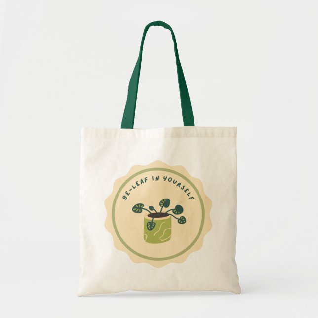 Var - Löv i din egen Tote-bag Tygkasse (Framsidan)