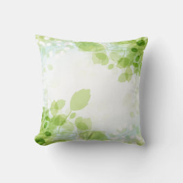Vår Löv Modern Watercolor Kudde