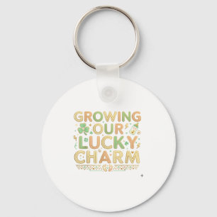 Vår Lucky Charm St Patricks Day Tvillingar Gravid Nyckelring