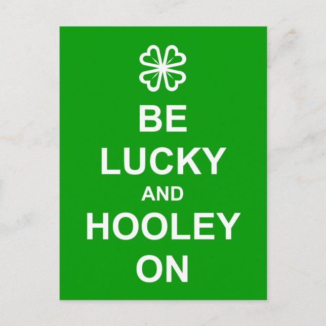 "Var Lucky och Hooley på"-vykort Vykort (Framsida)
