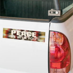 Var lugn med dig Tie Dye Bumper Sticker Bildekal