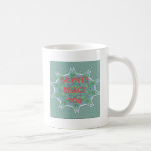 Var lugn med din inspirerande grafiktext kaffemugg