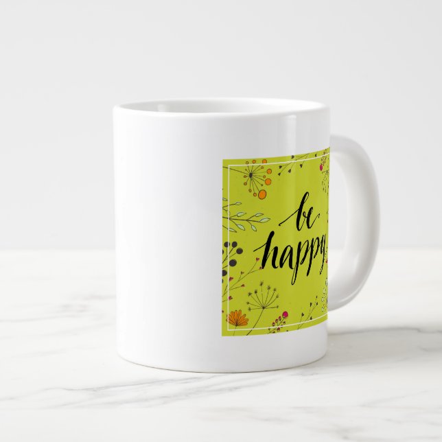 Var Lycklig 5 Jumbo Mugg (Framsida höger)