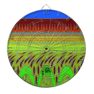 Var Lycklig Colorful Polka Dot Motif Gift Darttavla