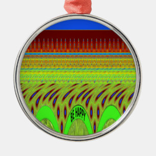 Var Lycklig Colorful Polka Dot Motif Gift Julgransprydnad Metall