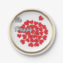 Var lycklig, elegant, kärlek, rött hjärta