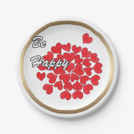 Var lycklig, elegant, kärlek, rött hjärta