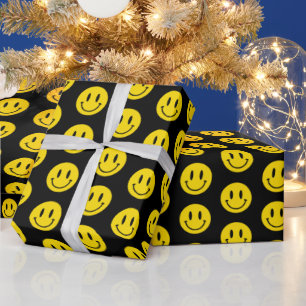 Var Lycklig Grinning Ansikte Lubny, vilken bakgrun Presentpapper