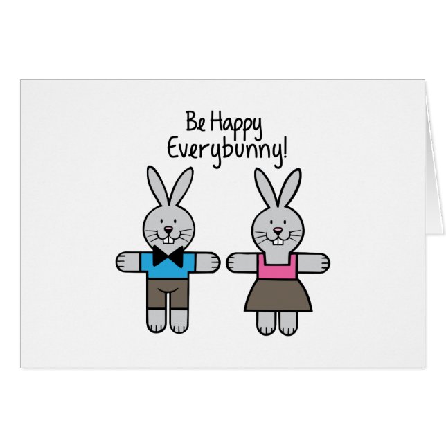 Var lycklig hälsningskort (Framsidan Horizontal)