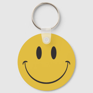 Var lycklig leende emoji nyckelring