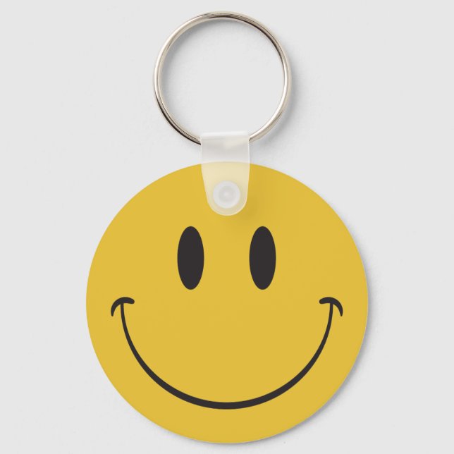 Var lycklig leende emoji nyckelring (Framsida)