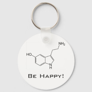 Var lycklig! Serotonin Keychain Nyckelring