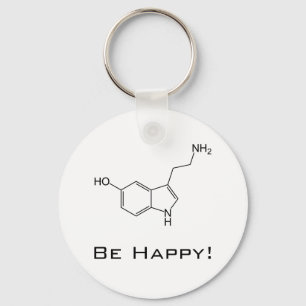 Var lycklig! Serotonin Keychain Nyckelring