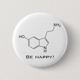 Var lycklig! Serotonin knäppas Knapp