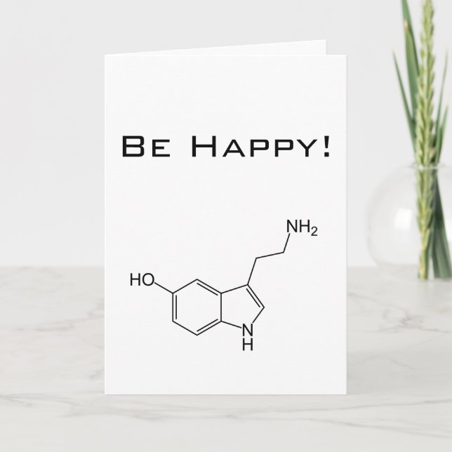 Var Lycklig! Serotonin Kort (Framsida)