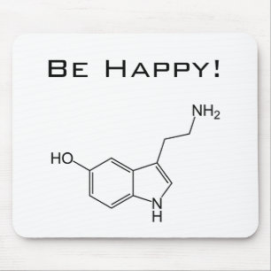 Var lycklig! Serotonin Mousepad Musmatta