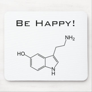 Var lycklig! Serotonin Mousepad Musmatta