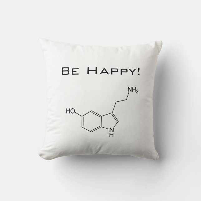 Var Lycklig! Serotonin Pillow Kudde (Framsida)