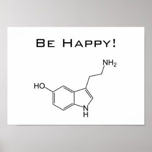 Var Lycklig! Serotonin Poster