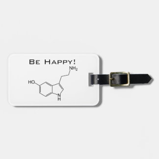 Var lycklig! Serotoninbagagemärkre Bagagebricka