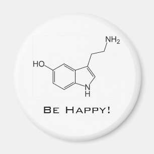 Var lycklig! Serotoninmagnet Magnet