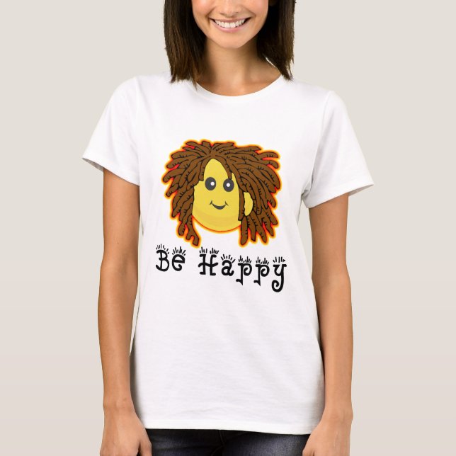 Var lyckliga Rasta Måndag Dreadlocks Tee Shirt (Framsida)