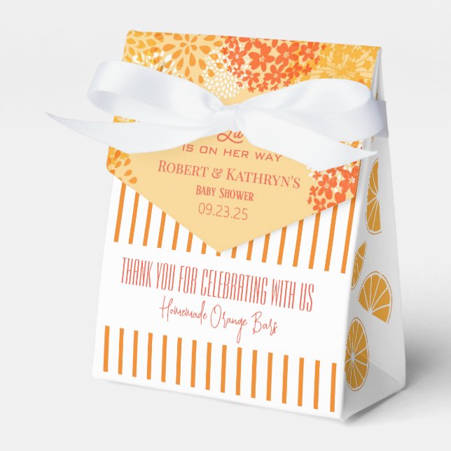 "Vår lyssnarkuté"-Personlig för babykläder - favor Presentaskar (Framsidan Sidan)