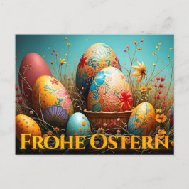 Vår magi med påskägg helg vykort