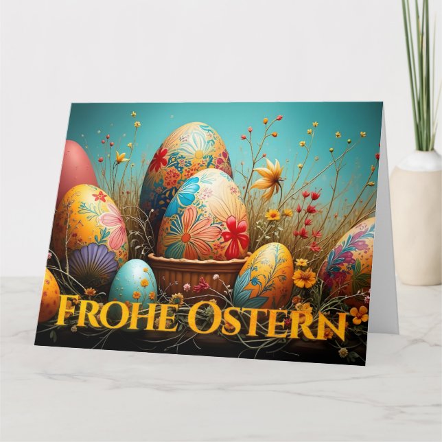 Vår magi med påskägg kort (Framsida)