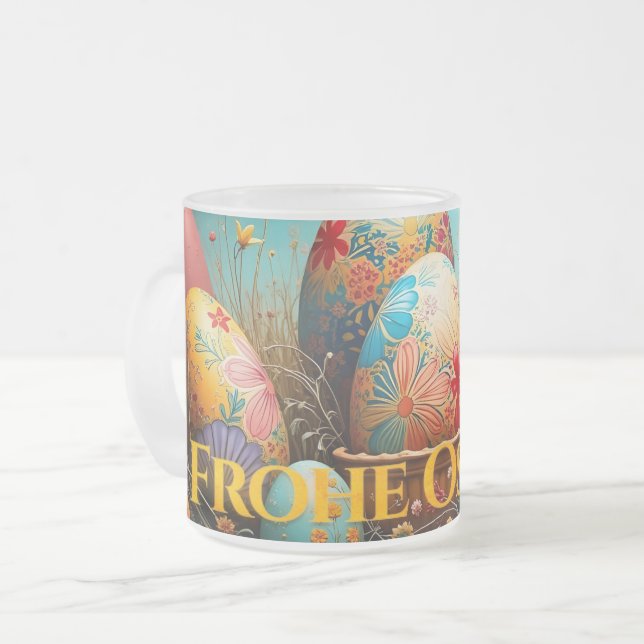 Vår Magic med Påskägg Frostad Glasmugg (Framsida vänster)