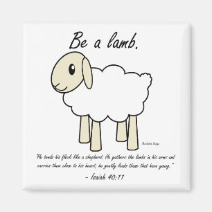 "Var magneten för en Lamb" Magnet