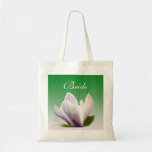 vår magnolia blomma brud tygkasse (Framsidan)