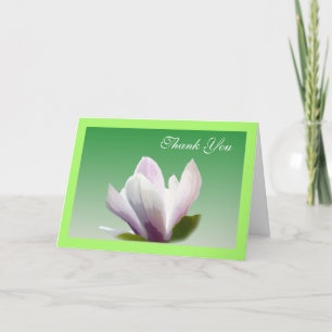 vår magnolia blomma tack kort