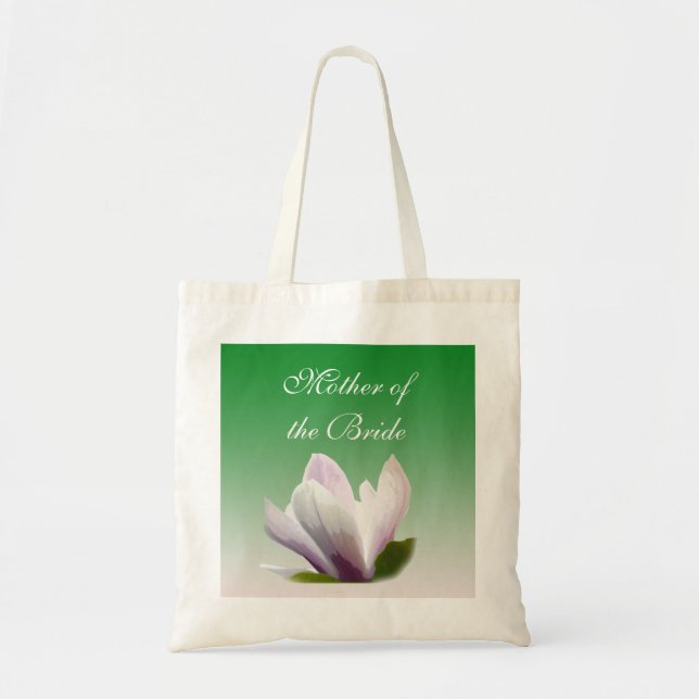 vår magnolia-blomman budens mamma tygkasse (Framsidan)