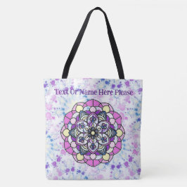Vår Mandala All-over-Print Tote, Shoulder Tote Tygkasse