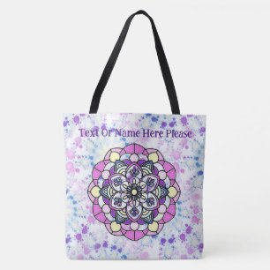 Vår Mandala All-over-Print Tote, Shoulder Tote Tygkasse