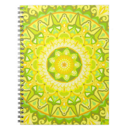 Vår Mandala Boho Välbefinnande Skrivande Ljus Ener Anteckningsbok