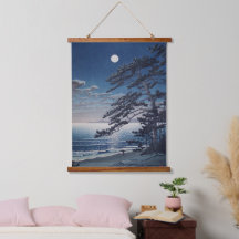 Vår måne på Ninomiya Beach Kawase Hasui 1932