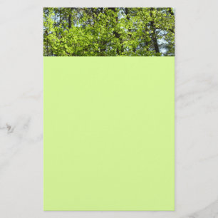 Vår Maple Löv Natature Brevpapper
