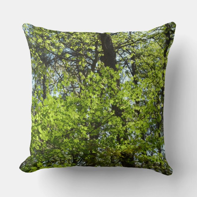 Vår Maple Löv Natature Kudde (Framsida)
