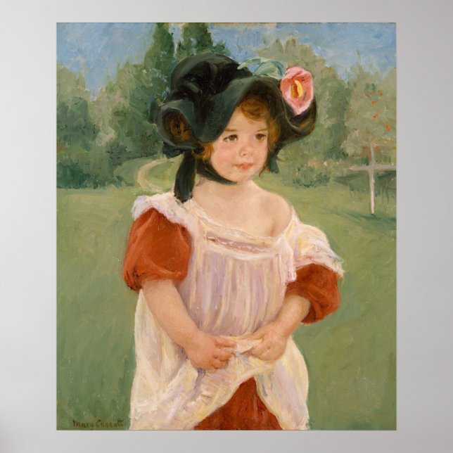 Vår: Margot står i en Garden | 1900 Poster (Framsidan)