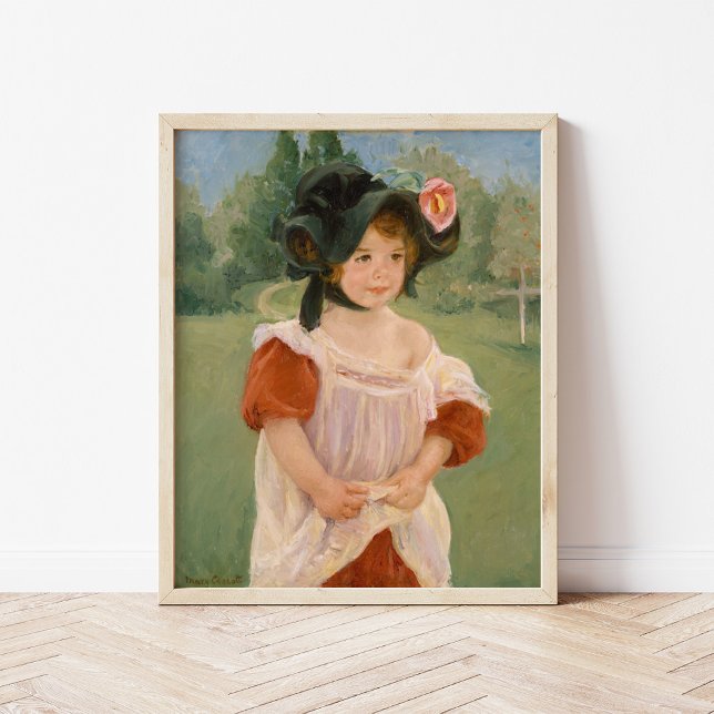 Vår: Margot står i en Garden | Mary Cassatt Poster (Skapare uppladdad)
