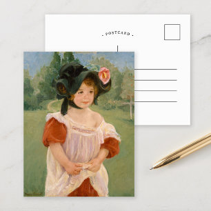 Vår: Margot står i en Garden Mary Cassatt Vykort